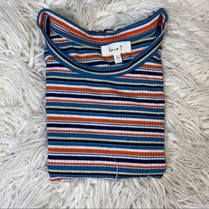stripped crop top